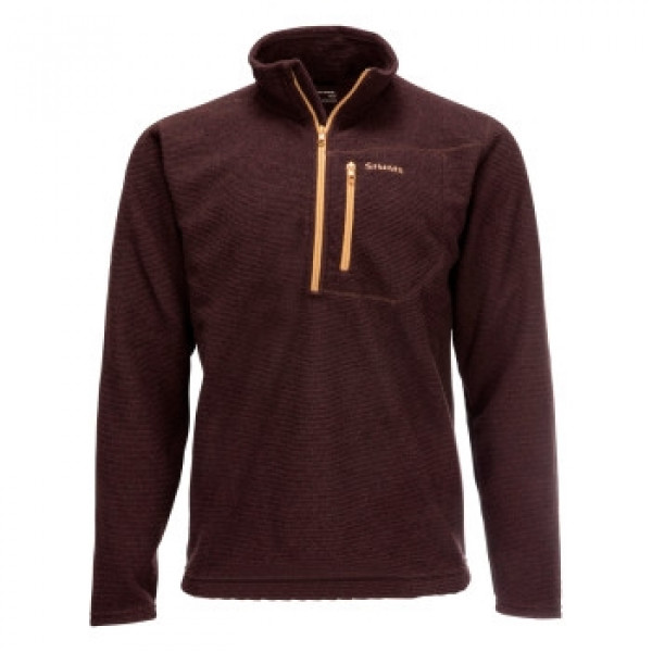 Реглан Simms Rivershed Quarter Zip Mahogany S