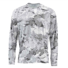 Реглан Simms SolarFlex Crewneck Prints Cloud Camo Grey M