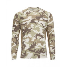 Реглан Simms SolarFlex Crewneck Prints Woodland Camo Sandbar XL