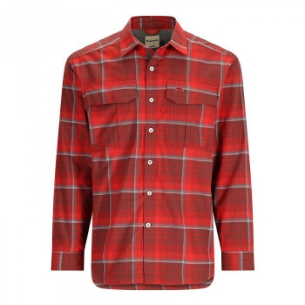 Сорочка Simms Coldweather Shirt Cutty Red Asym Ombre Plaid L