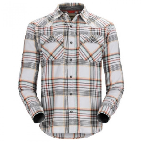 Рубашка Simms Santee Flannel Sterling/Clay/Carbon Neo Plaid L