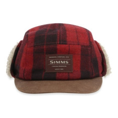 Шапка Simms Coldweather Cap Red Buffalo Plaid L/XL