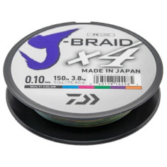 Шнур Daiwa J-Braid X4E 0,10mm 150m Multi Color