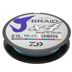 Шнур Daiwa J-Braid X4E 150m Multi Color 6.9kg 0.15mm #1.2