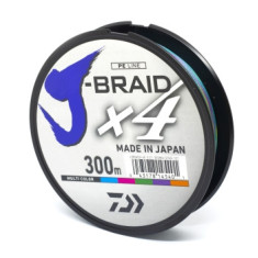 Шнур Daiwa J-Braid X4E 0.25mm 300m Multi Color