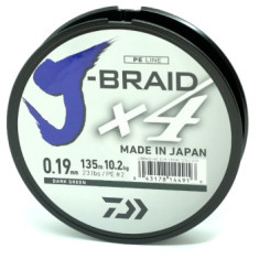 Шнур Daiwa J-Braid X4E 0,19mm 135m Dark Green Шнур Daiwa J-Braid X4E 0,19mm 135m Dark Green