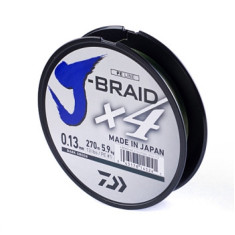 Шнур Daiwa J-Braid X4E 0,13mm-270m Dark Green Шнур Daiwa J-Braid X4E 0,13mm-270m Dark Green
