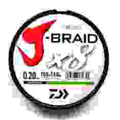 Шнур Daiwa J-Braid X8 0,2mm-150m CHARTREUSE