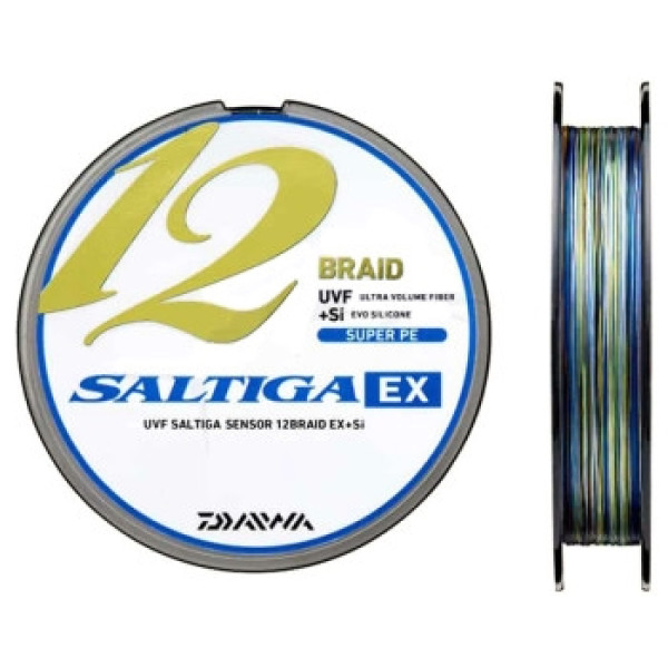 Шнур Daiwa Saltiga 12 Braid EX+SI Multicolor 300m 53.40kg 0.45mm #8.0