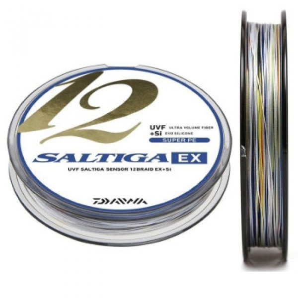 Шнур Daiwa Saltiga 12 Braid EX+SI Multicolor 600m 12.20kg 0.14mm #1.2