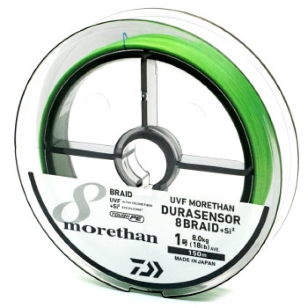 Шнур Daiwa UVF Morethan Dura Sensor X8+SI2 150m LG 4.9kg 0.128mm #0.6