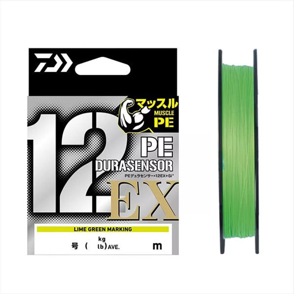 Шнур Daiwa UVF PE Dura Sensor X12 EX +Si3 LGM 150m 7.2kg 0.148mm #0.8