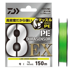 Шнур Daiwa UVF PE Dura Sensor 8EX+SI3 150m LGM 3.9kg 0.104mm #0.4 Шнур Daiwa UVF PE Dura Sensor 8EX+SI3 150m LGM 3.9kg 0.104mm #0.4