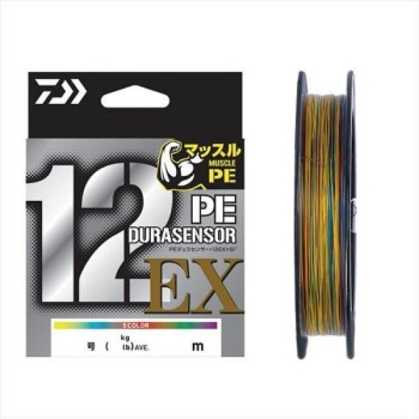 Шнур Daiwa UVF PE Dura Sensor X 12EX+Si3 5C 100m 40kg 0.370mm #5.0