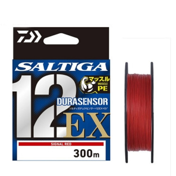 Шнур Daiwa UVF PE Saltiga Dura Sensor 12EX + Si3 300m Signal Red 31kg #4