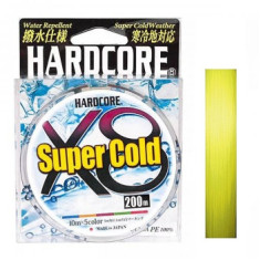 Шнур Duel Hardcore Super Cold X8 200m Hi-Vis Yellow 13.5kg 0.21mm #1.5