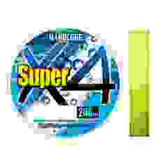 Cord Duel Hardcore Super X4 200m Hi-Vis Yellow 9.0kg 0.19mm #1.2