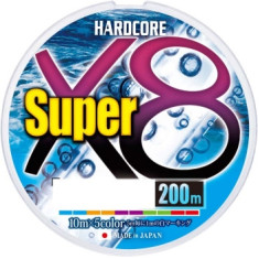 Cord Duel Hardcore Super X8 200m 0.15mm 7.0kg 5Color #0.8