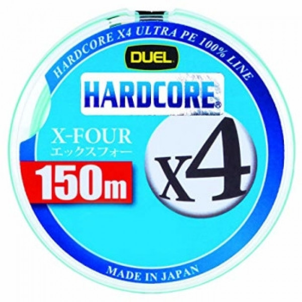 Шнур Duel Hardcore X4 150м Green 5.4kg 0.132mm #0.6