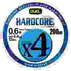 Шнур Duel Hardcore X4 200m 5Color Yellow Marking 5.4kg 0.132mm #0.6