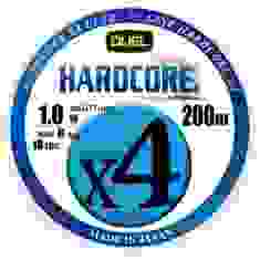 Шнур Duel Hardcore X4 200m 5Color Yellow Marking 8kg 0.171mm #1.0