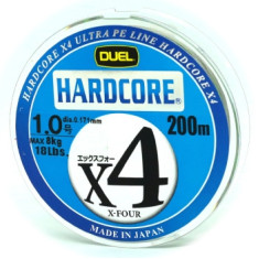 Шнур Duel Hardcore X4 200m 0.171mm 8.0kg 5Color #1.0