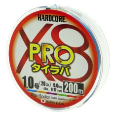 Шнур Duel Hardcore X8 200m 0.17mm 5Color 9.0kg #1.0