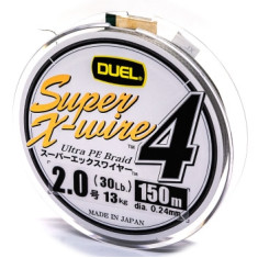 Cord Duel Super X-Wire 4 150m 0.24mm 13kg Silver #2.0