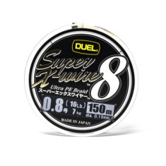Cord Duel Super X-Wire 8 150m 0.15mm 7.0kg 5Color Yellow Marking #0.8