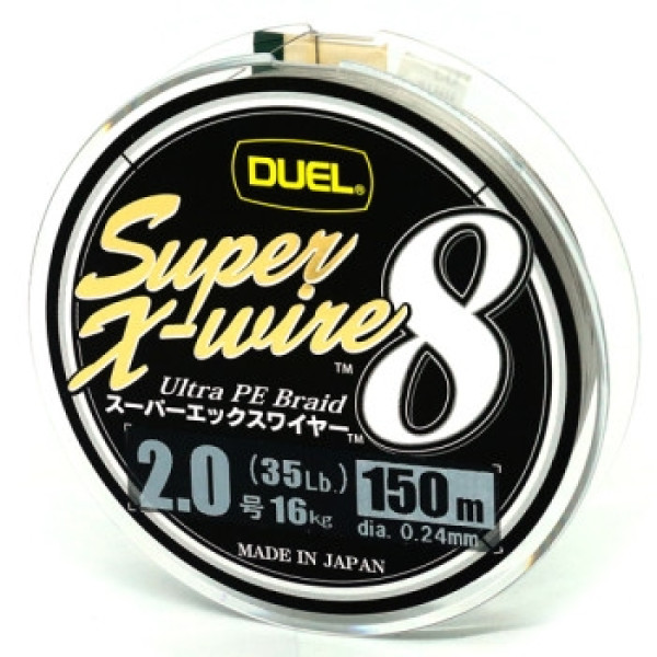 Шнур Duel Super X-Wire 8 150m 0.24mm 16kg Silver #2