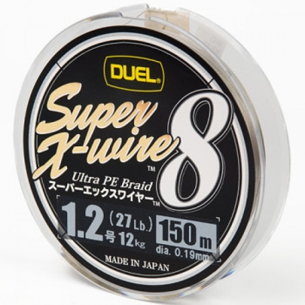 Шнур Duel Super X-Wire 8 150м 12кг Silver 0.19mm #1.2