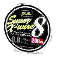 Шнур Duel Super X-Wire 8 200m 0.17mm 9.0kg 5Color Yellow Marking #1.0