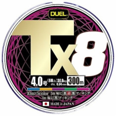 Шнур Duel Tx8 300m 5Color 30.8kg 0.34mm #4.0