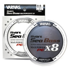 Cord Varivas Avani SeaBass Max Power X8 Stealth Gray 150m 7.5kg 0.148mm #0.8