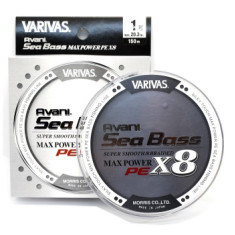 Cord Varivas Avani SeaBass Max Power X8 Stealth Gray 150m 9.1kg 0.165mm #1.0