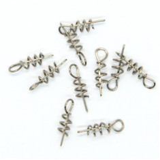 Штопор Python для силікону Pike Shallow screw d3mm 0.9cm 4kg 10pc