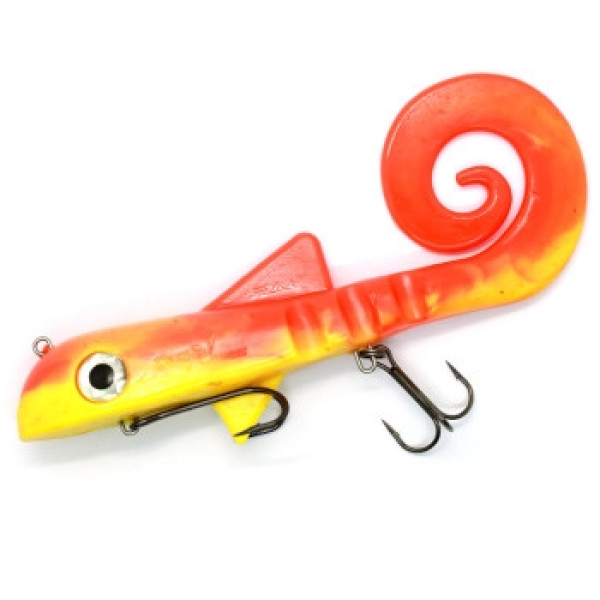 Силикон Dragon Helix PRO 100g/3 1/2 oz 9" 22.5cm 1pcs #super yellow/Orange