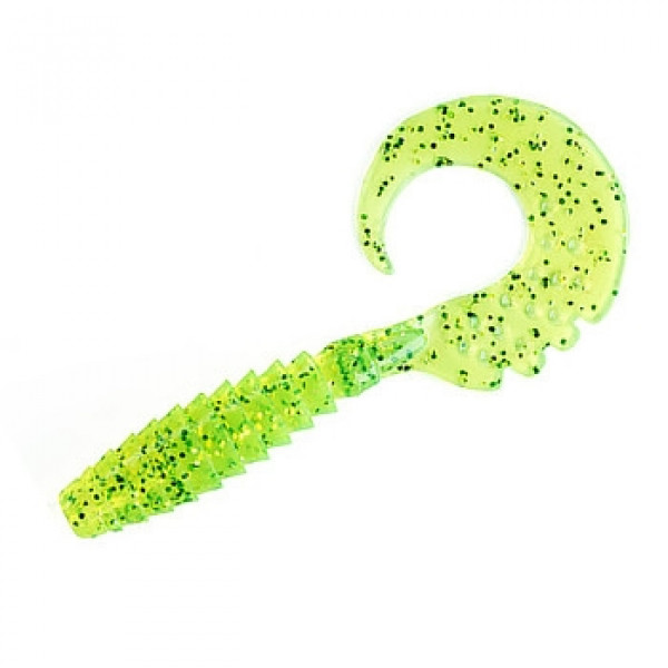 Силікон FishUp Fancy Grub 2.5" 10pc #026 Flo Chartreuse/Green