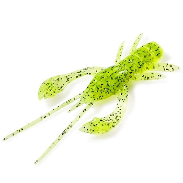 Силікон FishUp Real Craw 1.5" 10pc #055 Chartreuse/Black