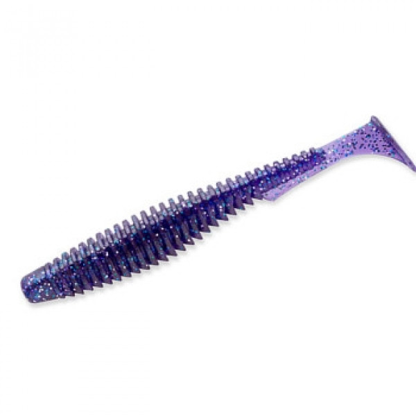 Силикон FishUp U-Shad 2" 10pc #060 Dark Violet/Peacock & Silver