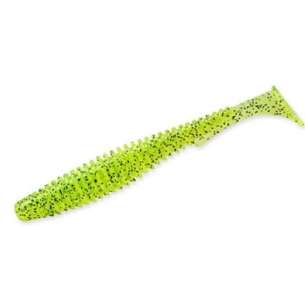 Силікон FishUp U-Shad 2" 10pc #055 Chartreuse/Black