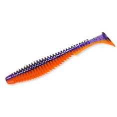 Силікон FishUp U-Shad 4" 8pc #207 Dark Violet/Orange
