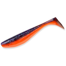 Силікон FishUp Wizzle Shad 3" 8pc #207 Dark Violet/Orange