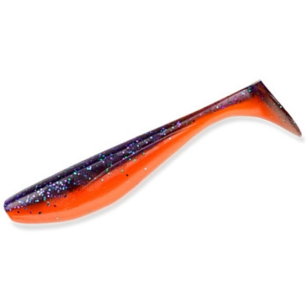 Силікон FishUp Wizzle Shad 3" 8pc #207 Dark Violet/Orange