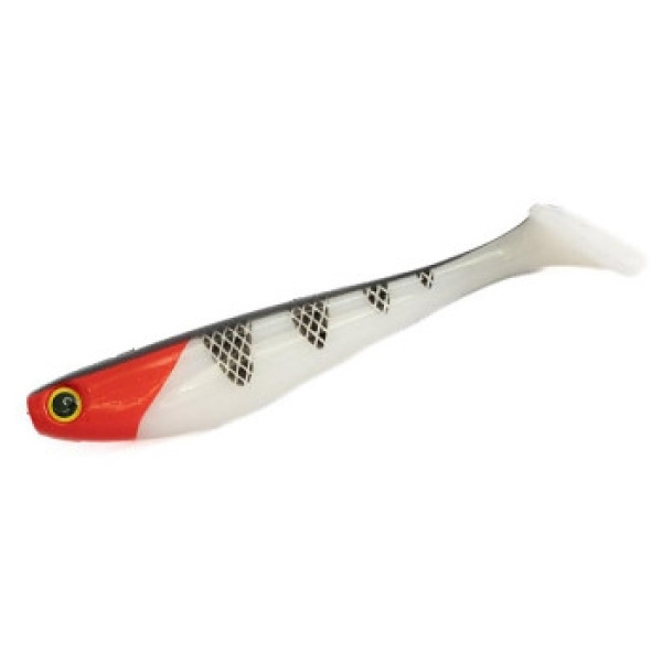 Силікон FishUp Wizzle Shad 8" 1pc #357 Red Head