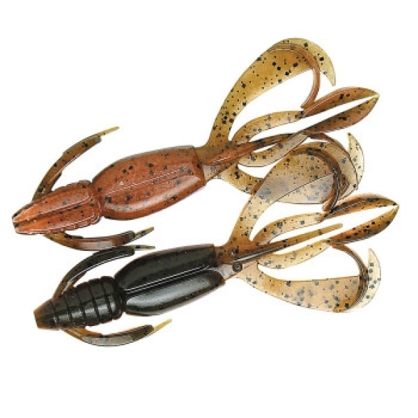 Силикон Keitech Crazy Flapper 2" ц:438 green pumpkin fire