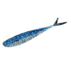 Silicone Lunker City Fat Fin-S Fish 3.5" #025 Blue Ice 10pcs.