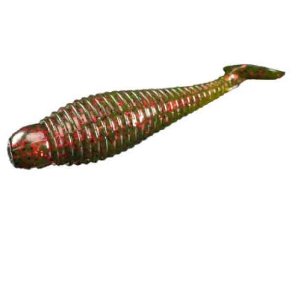 Силикон Lunker City Grubster 10/BG 2.75" #144 Watermelon Red Flake