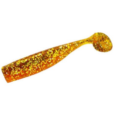 Silicone Lunker City Shaker 10 / BG 3.75 "# 199 Motor Oil Silver Flake