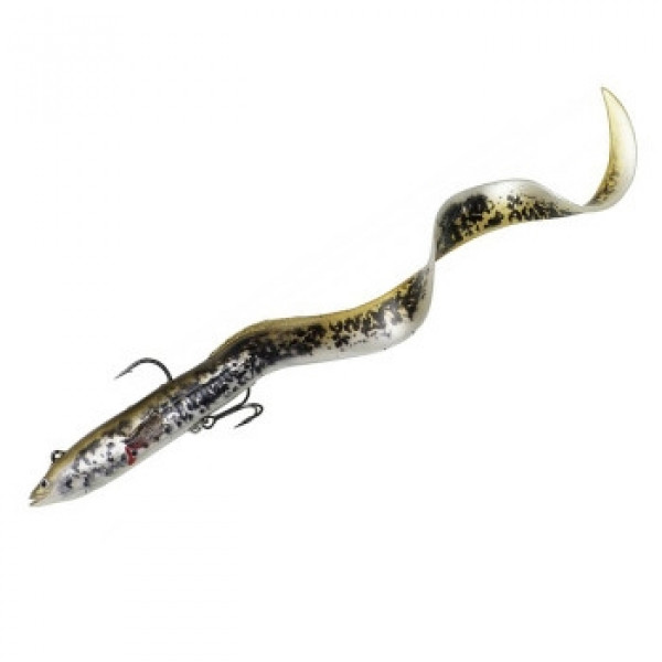 Силікон Savage Gear 4D Real Eel 300mm 80.0g Olive/Pearl PHP (поштучно)